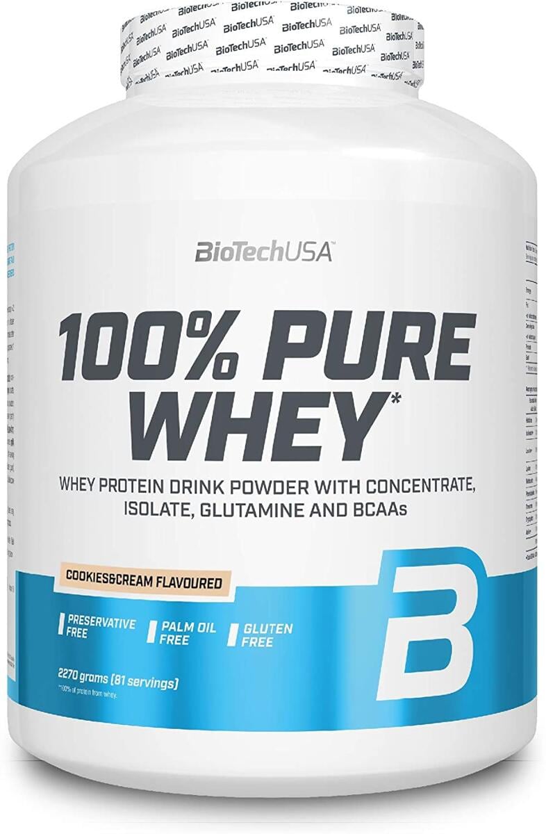 BioTechUSA 100% Pure Whey 2270g – Evercastle Nutrition