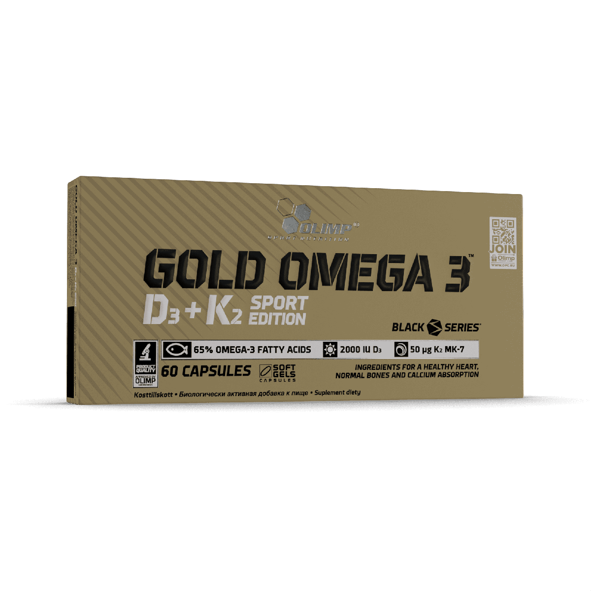 Olimp Gold Omega 3 D3+K2 60 Kapseln