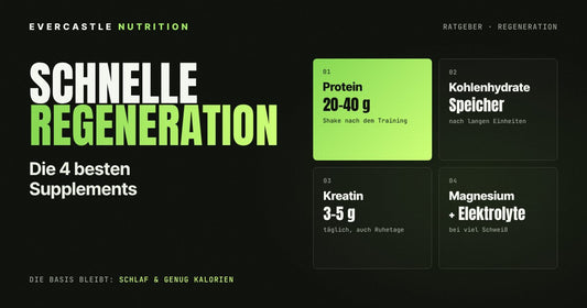 Die 4 besten Supplements für schnelle Regeneration nach intensivem Training
