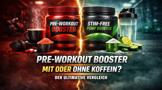 Titelbild zu Pre-Workout Booster mit oder ohne Koffein? Der ultimative Vergleich