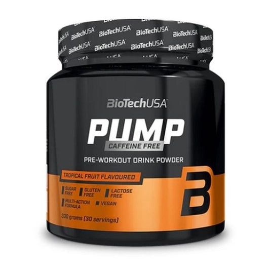 BioTechUSA Pump Caffeine Free Pre Workout Drink Powder 330g
