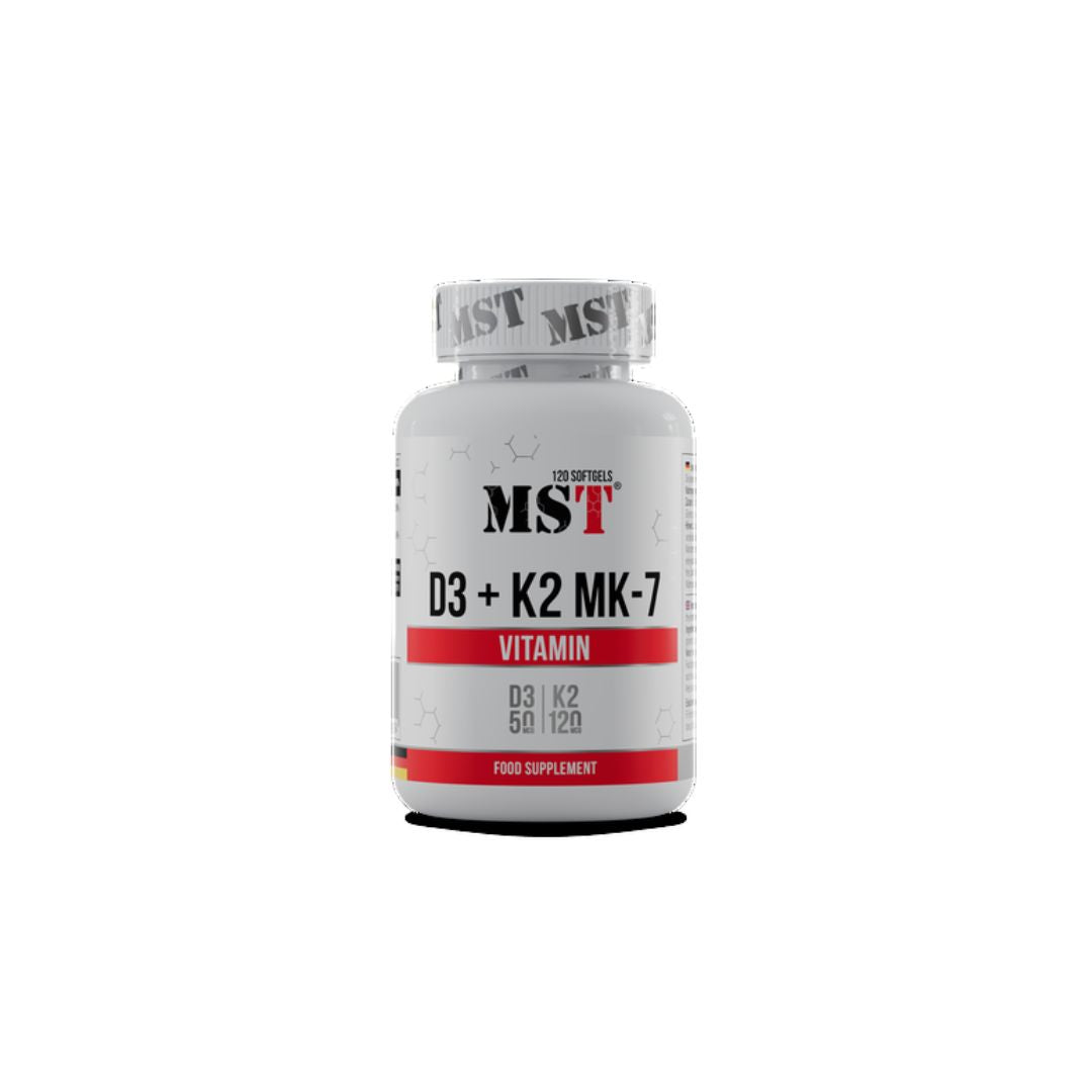 MST Vitamin D3 + K2 MK-7 120 Softgels