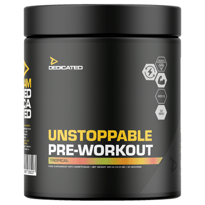 Dedicated Unstoppable Pre-Workout 420g Tropical