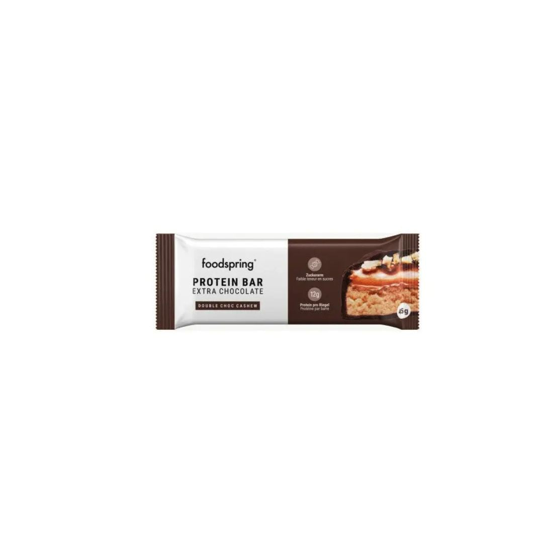 Foodspring Protein Bar Extra Chocolate 45g MHD 05/2026 – Evercastle Nutrition