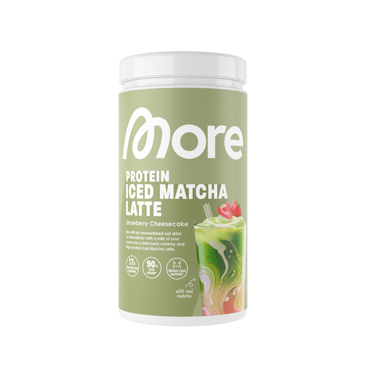 More Nutrition Protein Iced Matcha Latte 500g – Evercastle Nutrition