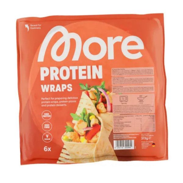 More Nutrition Protein Wraps 372g 6 Stück – Evercastle Nutrition