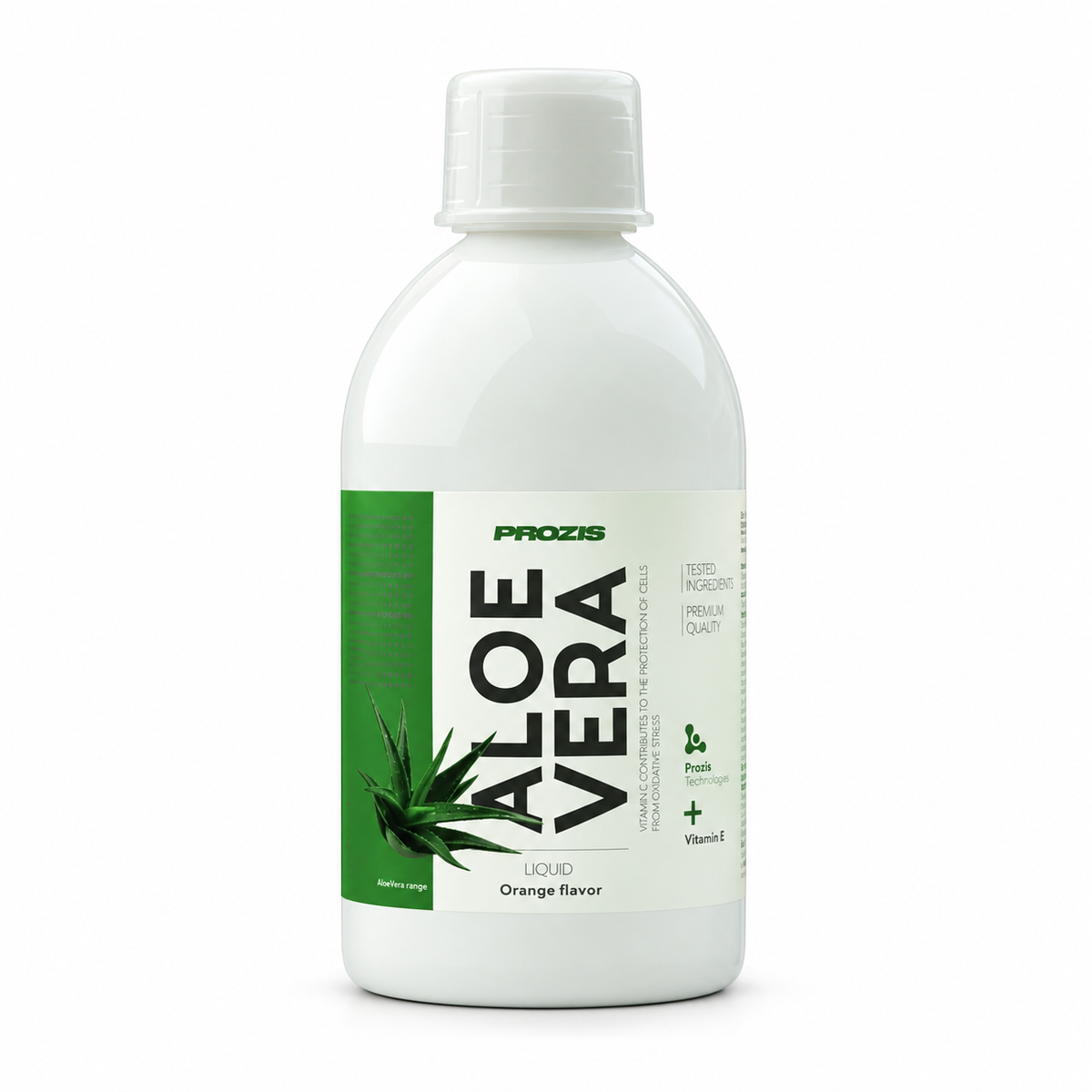 Prozis Aloe Vera 500 ml – Studio-Produktfoto auf weißem Hintergrund