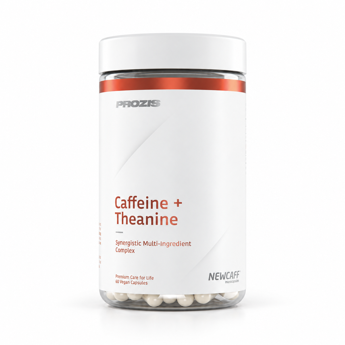 Prozis Caffeine + Theanine 60 Kapseln – Studio-Produktfoto