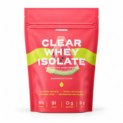 Prozis Clear Whey Isolate 500g – Wassermelone – Studio-Produktfoto