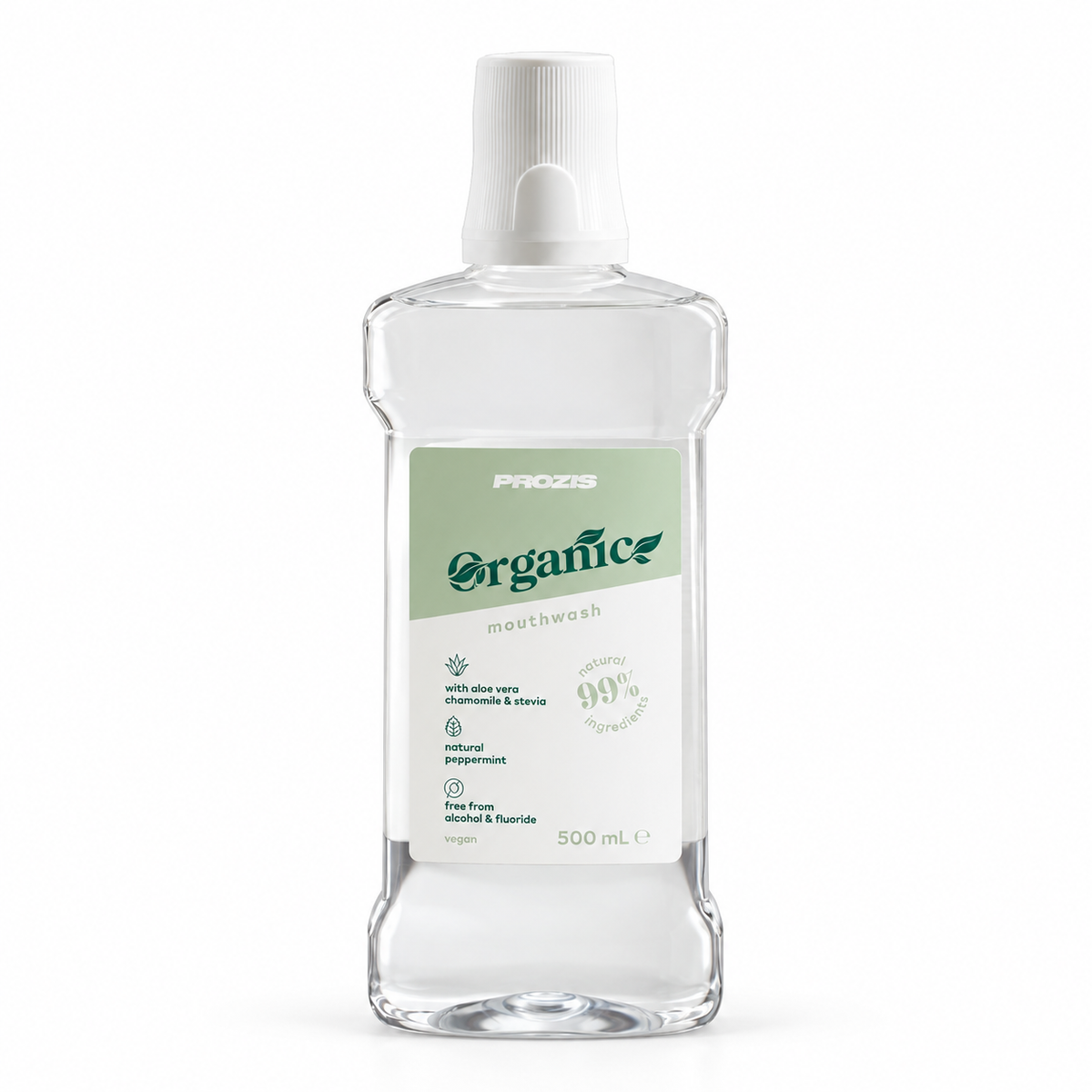 Prozis Organic Mundspülung 500ml – Studio-Produktfoto